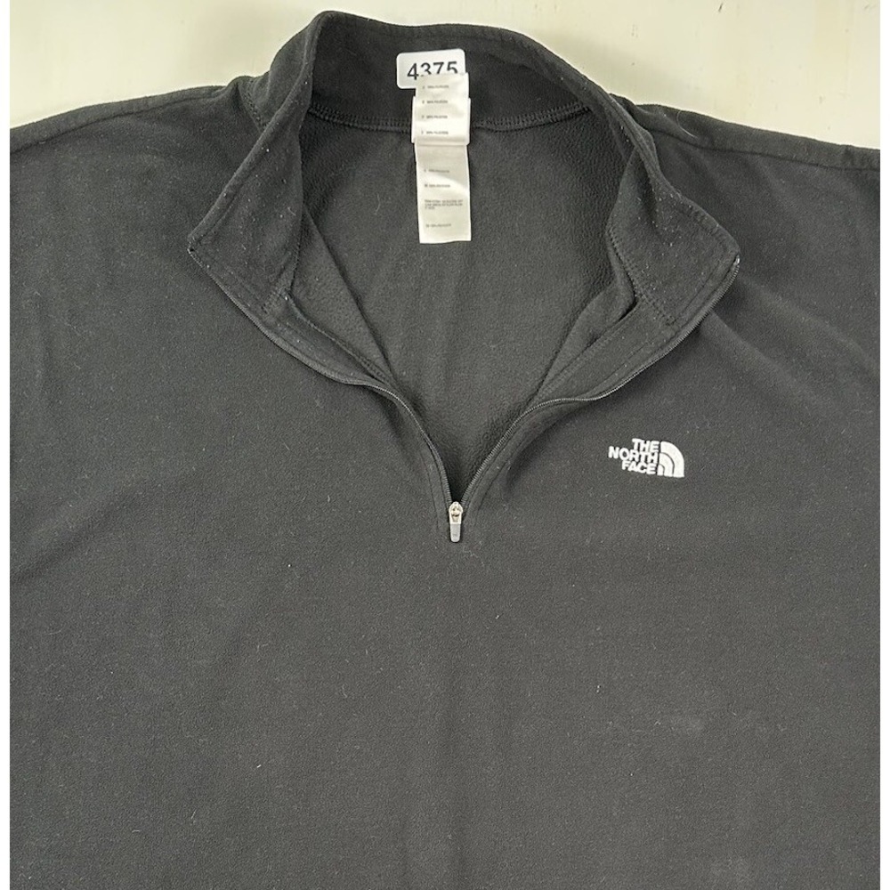 VTG The‎ North Face TKA 100 1/4 Zip Sweater Mens XL Black Fleece Sweatshirt